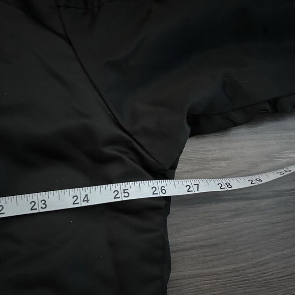 Vintage Tommy Hilfiger Racing Motorcycle Jacket Patches Men's XL Black Nylon - Picture 12 of 13